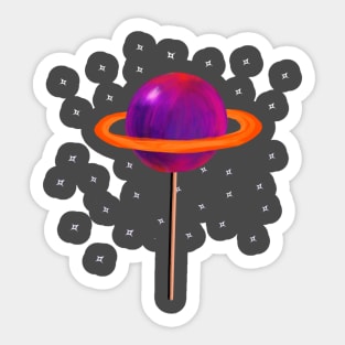 Lollipop Planet Pop Sticker